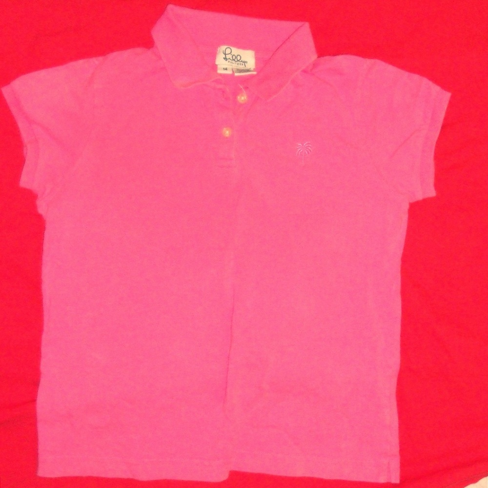 Lilly Pulitzer Hot Pink Polo